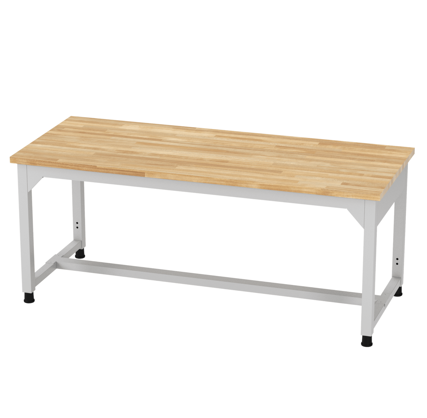 Diversified Woodcrafts Heavy - Duty Adjustable Height Solid Maple Workbench 72"W x 30"L x 25.5" - 35.5"H (DIV - AMS72305X) - SchoolOutlet