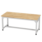 Diversified Woodcrafts Heavy - Duty Adjustable Height Solid Maple Workbench 72