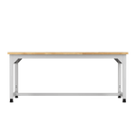 Diversified Woodcrafts Heavy - Duty Adjustable Height Solid Maple Workbench 72