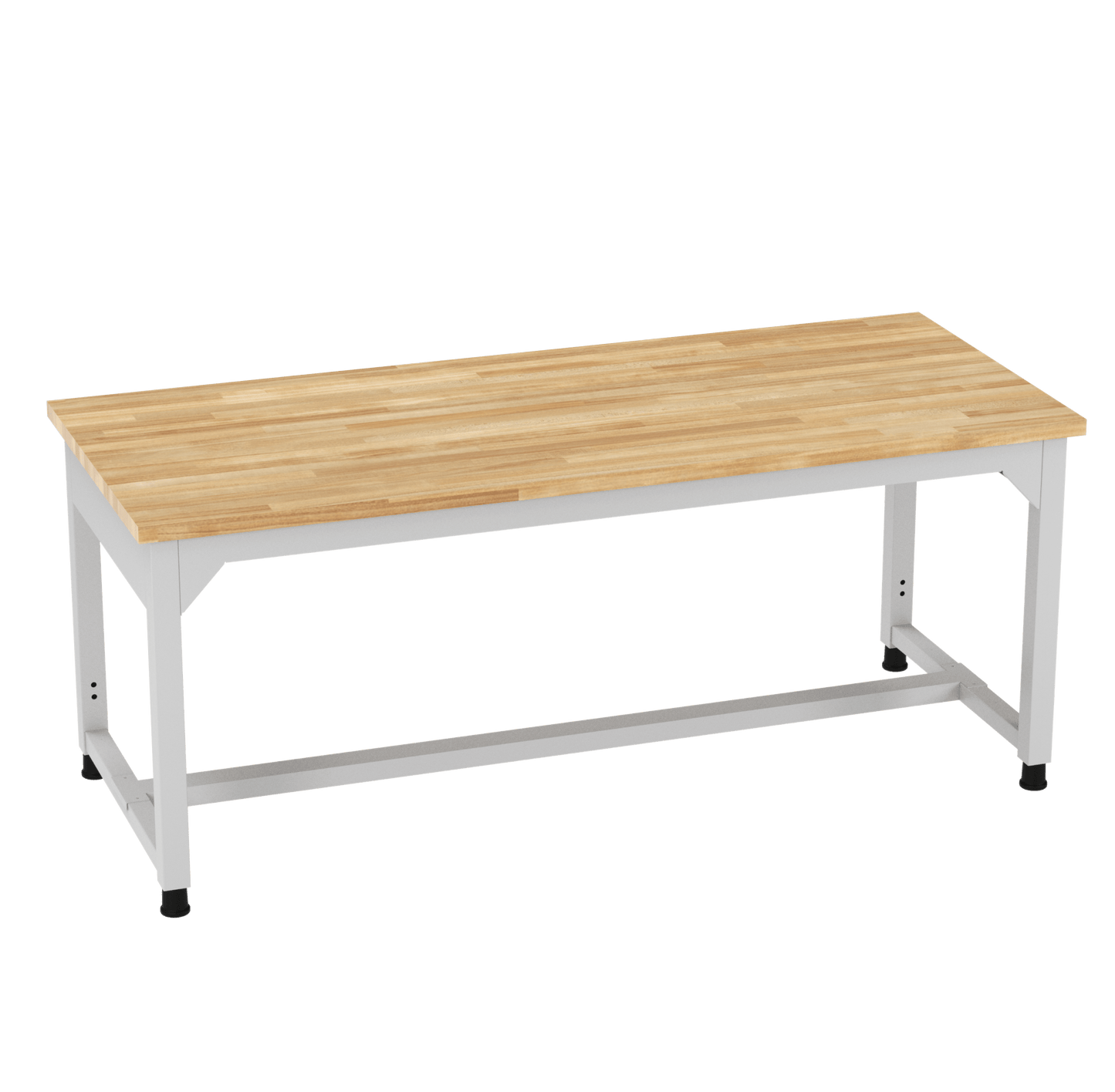 Diversified Woodcrafts Heavy - Duty Adjustable Height Solid Maple Workbench 72"W x 30"L x 25.5" - 35.5"H (DIV - AMS72305X) - SchoolOutlet