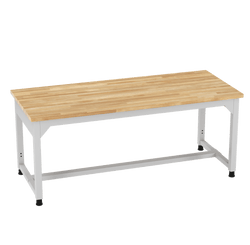 Diversified Woodcrafts Heavy-Duty Adjustable Height Solid Maple Workbench 72"W x 30"L x 25.5"- 35.5"H (DIV-AMS72305X)
