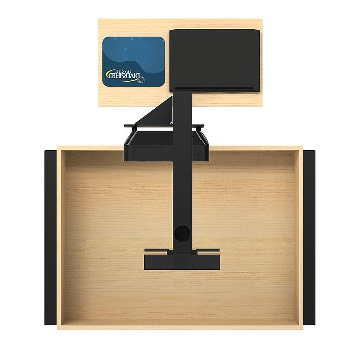 Diversified Woodcrafts Augmented Reality Sandbox, Light Hardwood/Black Metal 45.63"W x 50.75"L x 85"H (DIV-ARSMB) - SchoolOutlet