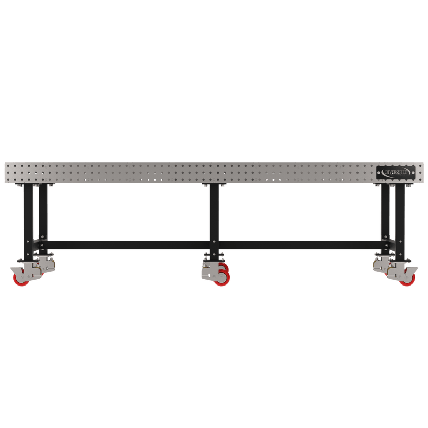 Diversified Woodcrafts Welding Table, Fixed Height, 36"H x 120"L x 48"D, Casters (DIV - DMW12048C) - SchoolOutlet