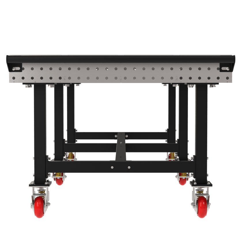 Diversified Woodcrafts Welding Table, Fixed Height, 36"H x 120"L x 48"D, Handle, Casters (DIV - DMW12048HC) - SchoolOutlet