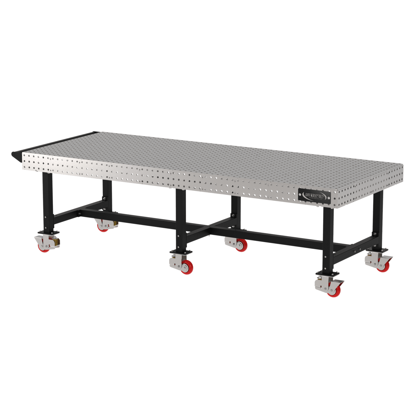 Diversified Woodcrafts Welding Table, Fixed Height, 36"H x 120"L x 48"D, Handle, Casters (DIV - DMW12048HC) - SchoolOutlet