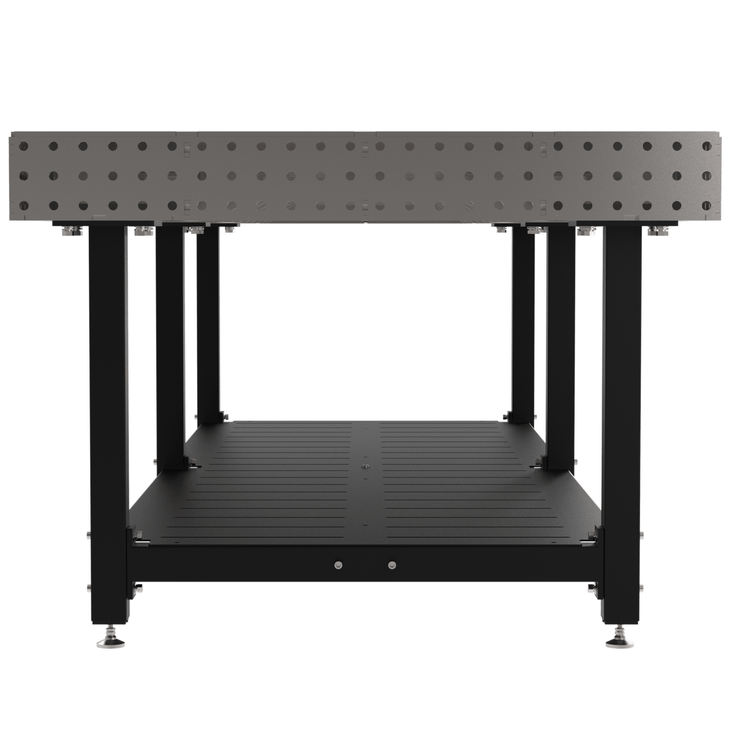 Diversified Woodcrafts Welding Table, Fixed Height, 36"H x 120"L x 48"D, Shelf, Self - Leveling Feet (DIV - DMW12048S) - SchoolOutlet