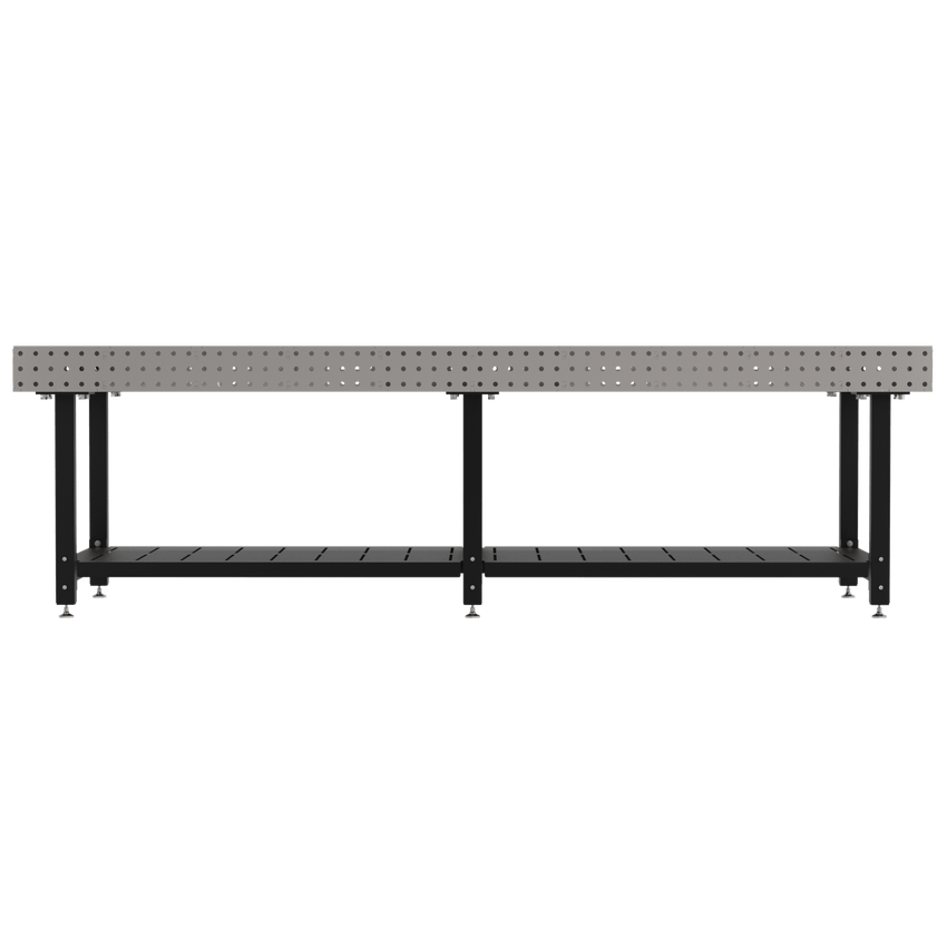 Diversified Woodcrafts Welding Table, Fixed Height, 36"H x 120"L x 48"D, Shelf, Self - Leveling Feet (DIV - DMW12048S) - SchoolOutlet