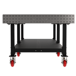 Diversified Woodcrafts Welding Table, Fixed Height, 36"H x 120"L x 48"D, Shelf, Casters (DIV-DMW12048SC)