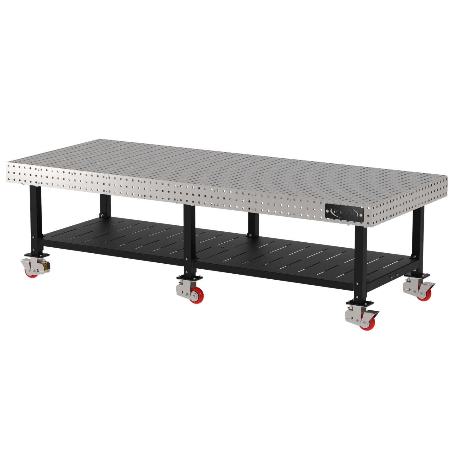 Diversified Woodcrafts Welding Table, Fixed Height, 36"H x 120"L x 48"D, Shelf, Casters (DIV - DMW12048SC) - SchoolOutlet
