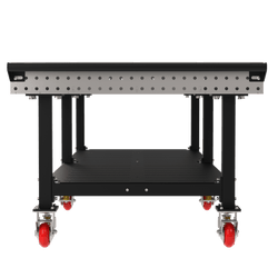 Diversified Woodcrafts Welding Table, Fixed Height, 36"H x 120"L x 48"D, Shelf, Handle, Casters (DIV-DMW12048SHC)