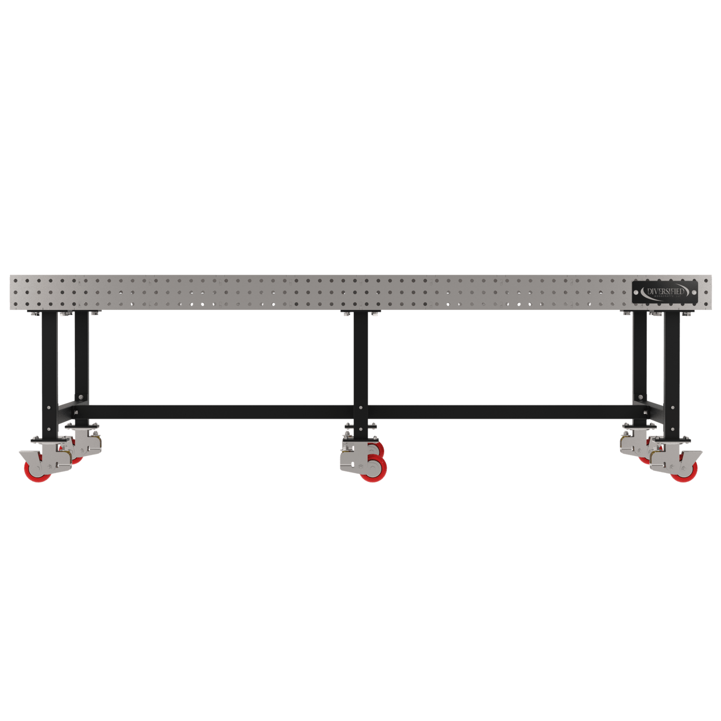 Diversified Woodcrafts Welding Table, Fixed Height, 36"H x 120"L x 60"D, Casters (DIV - DMW12060C) - SchoolOutlet