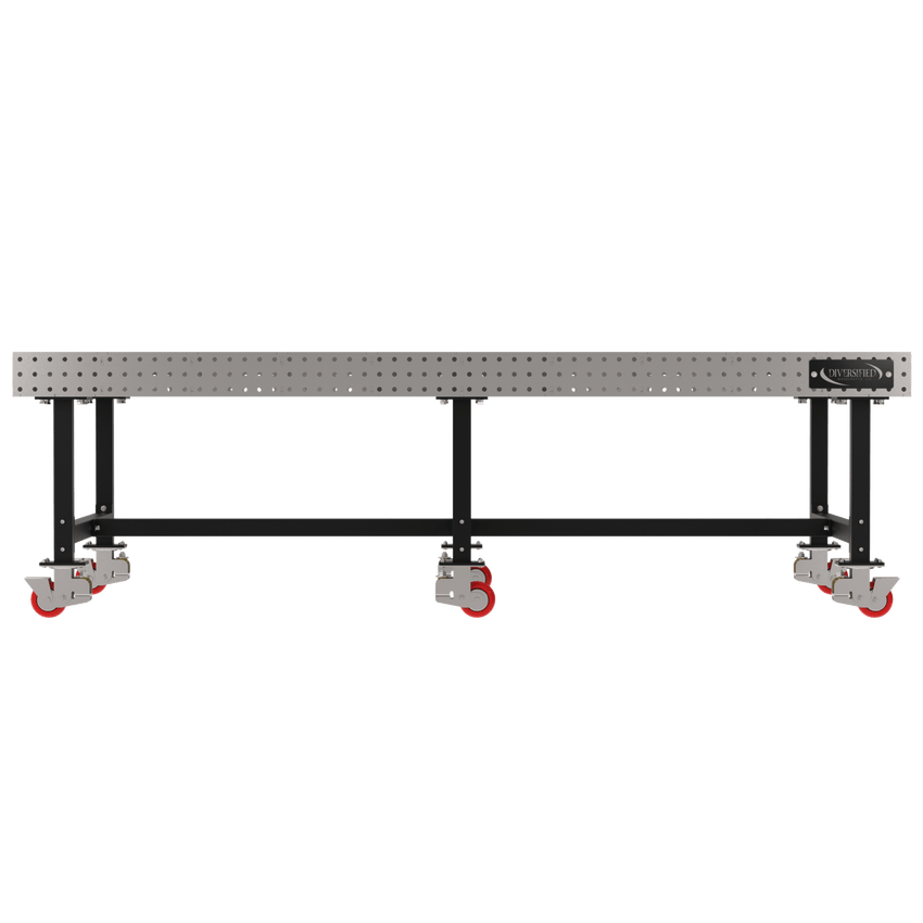 Diversified Woodcrafts Welding Table, Fixed Height, 36"H x 120"L x 60"D, Casters (DIV - DMW12060C) - SchoolOutlet