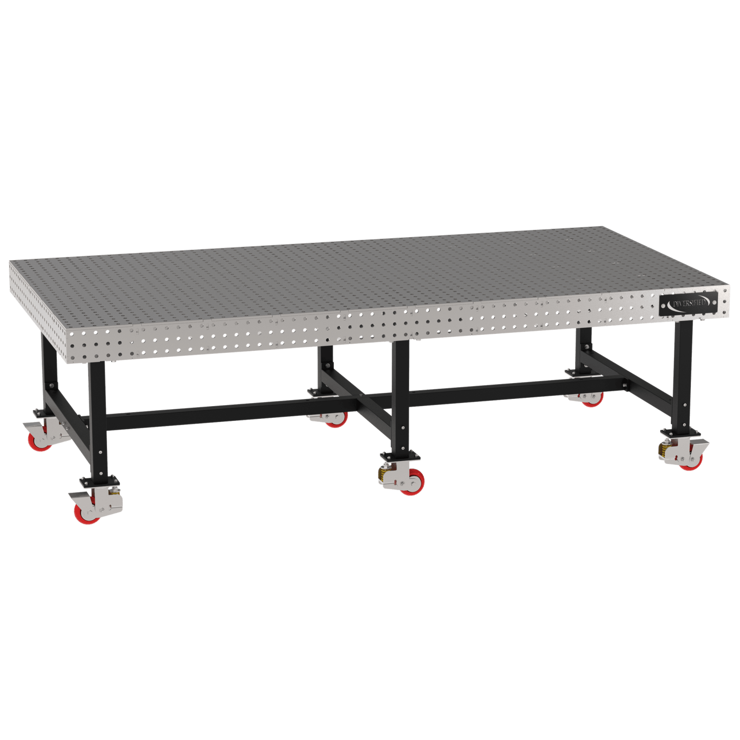 Diversified Woodcrafts Welding Table, Fixed Height, 36"H x 120"L x 60"D, Casters (DIV - DMW12060C) - SchoolOutlet