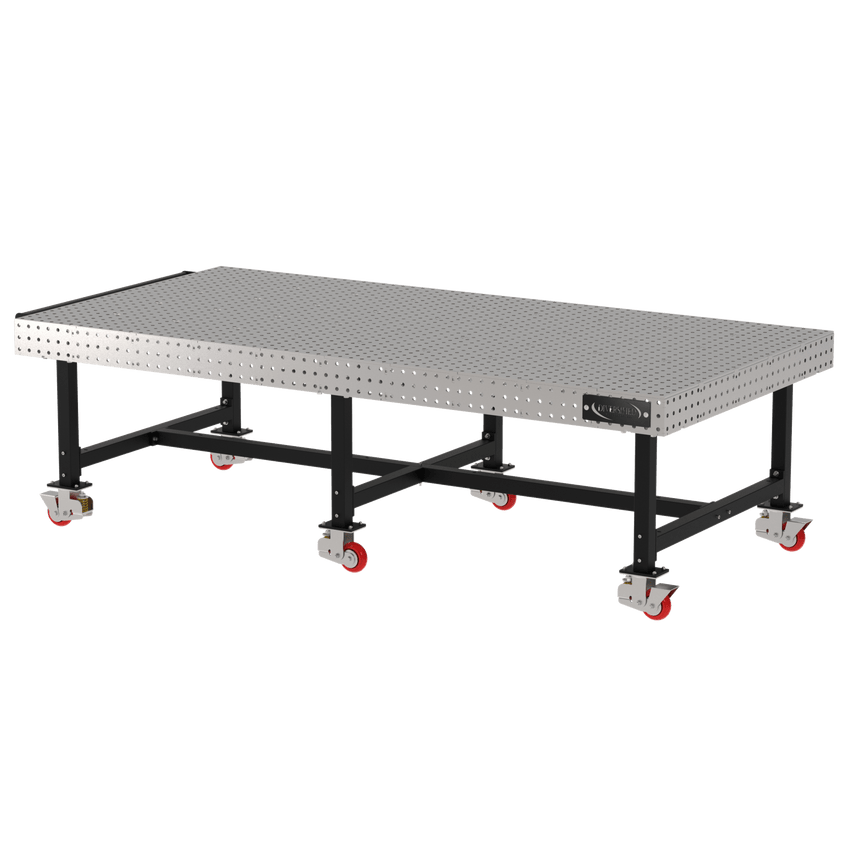 Diversified Woodcrafts Welding Table, Fixed Height, 36"H x 120"L x 60"D, Handle, Casters (DIV - DMW12060HC) - SchoolOutlet