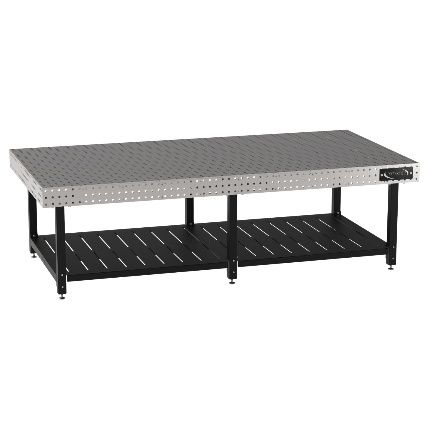 Diversified Woodcrafts Welding Table, Fixed Height, 36"H x 120"L x 60"D, Shelf, Self - Leveling Feet (DIV - DMW12060S) - SchoolOutlet
