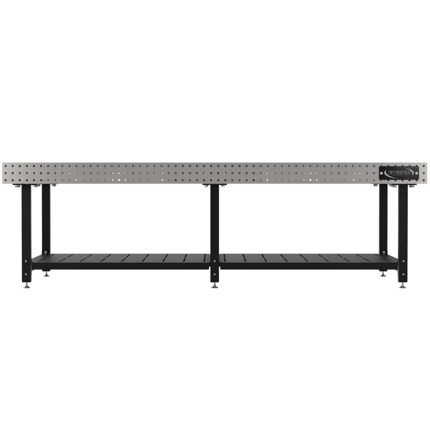 Diversified Woodcrafts Welding Table, Fixed Height, 36"H x 120"L x 60"D, Shelf, Self - Leveling Feet (DIV - DMW12060S) - SchoolOutlet