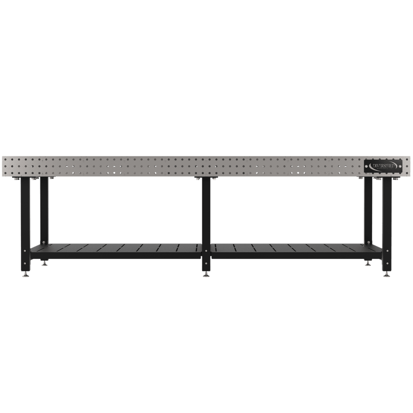Diversified Woodcrafts Welding Table, Fixed Height, 36"H x 120"L x 60"D, Shelf, Self - Leveling Feet (DIV - DMW12060S) - SchoolOutlet