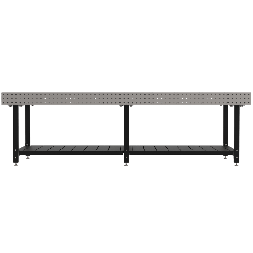 Diversified Woodcrafts Welding Table, Fixed Height, 36"H x 120"L x 60"D, Shelf, Self - Leveling Feet (DIV - DMW12060S) - SchoolOutlet