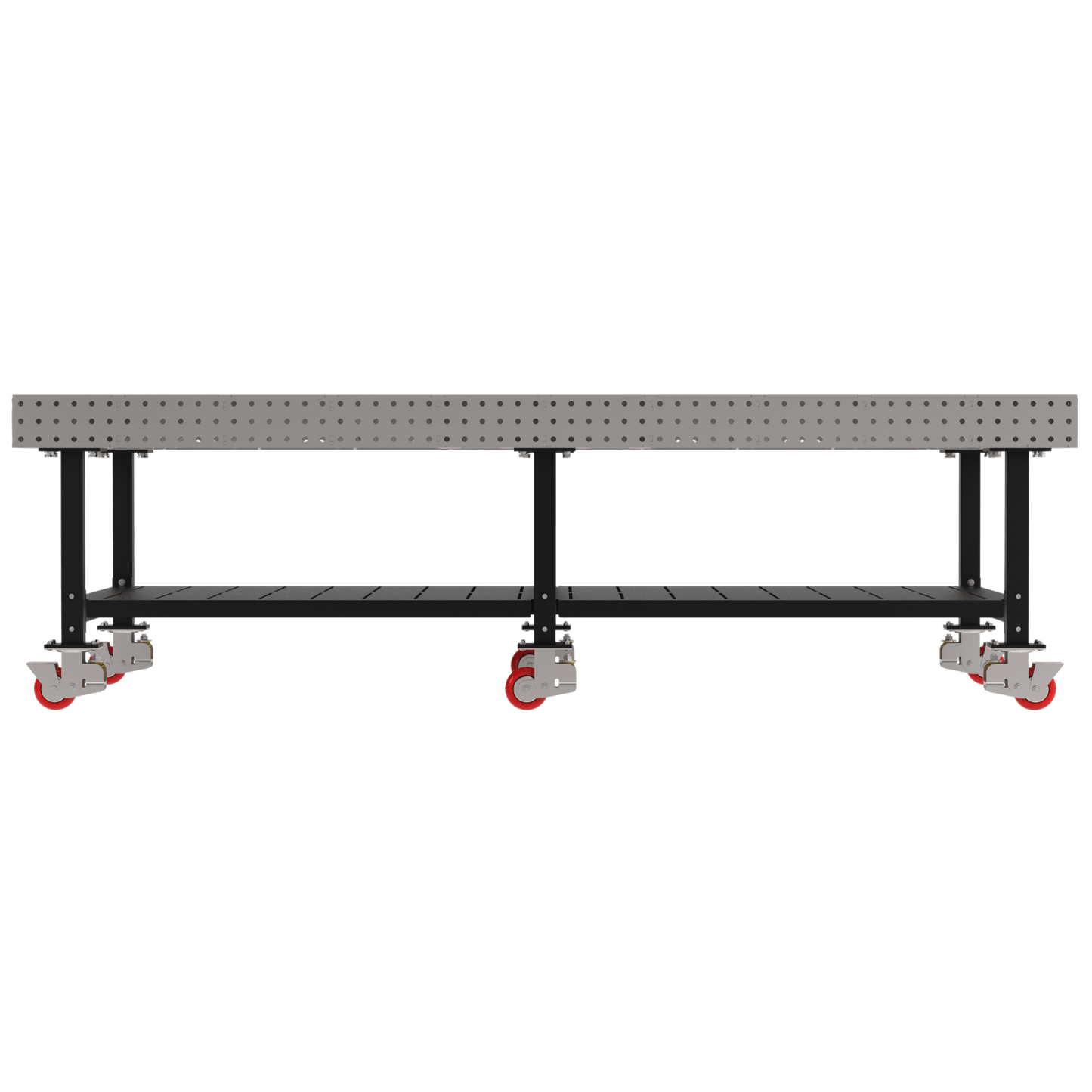 Diversified Woodcrafts Welding Table, Fixed Height, 36"H x 120"L x 60"D, Shelf, Casters (DIV - DMW12060SC) - SchoolOutlet