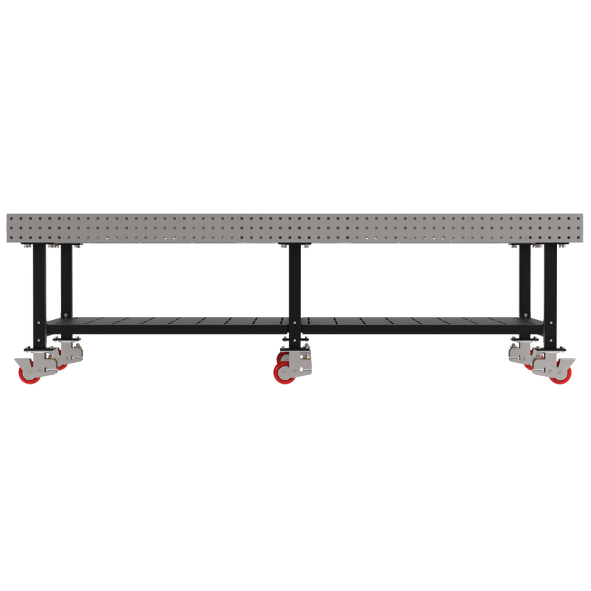 Diversified Woodcrafts Welding Table, Fixed Height, 36"H x 120"L x 60"D, Shelf, Casters (DIV - DMW12060SC) - SchoolOutlet