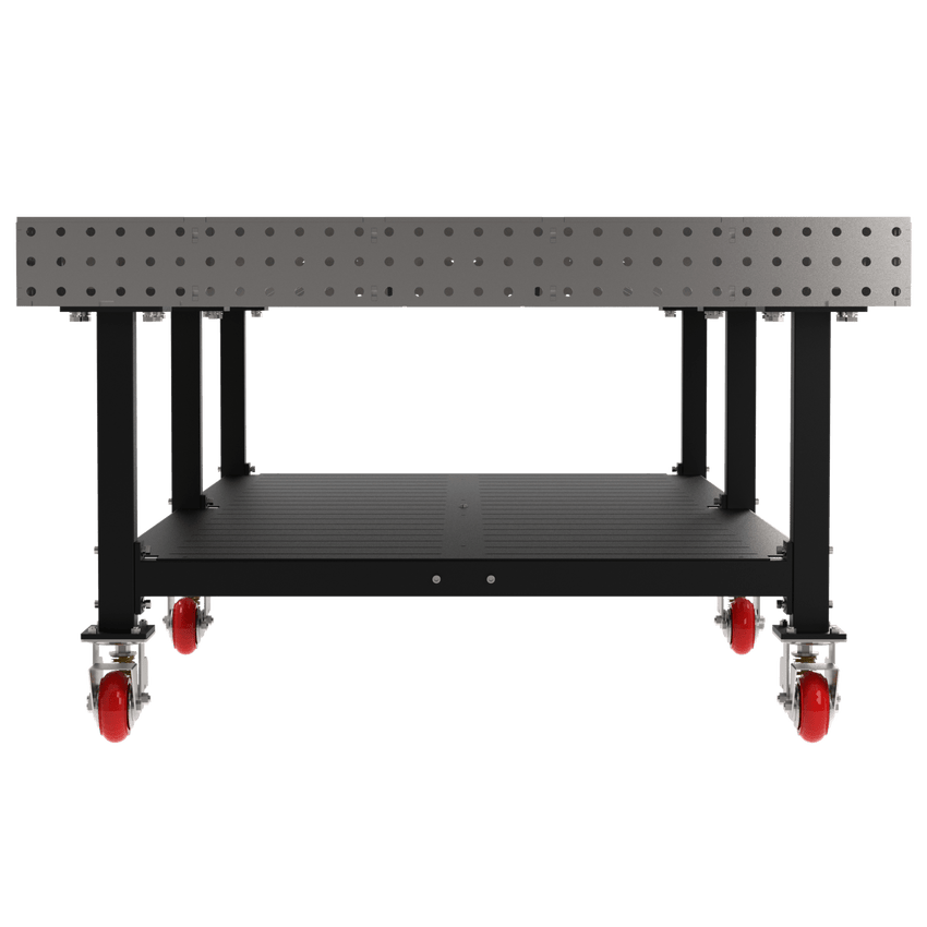 Diversified Woodcrafts Welding Table, Fixed Height, 36"H x 120"L x 60"D, Shelf, Casters (DIV - DMW12060SC) - SchoolOutlet