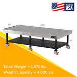 Diversified Woodcrafts Welding Table, Fixed Height, 36