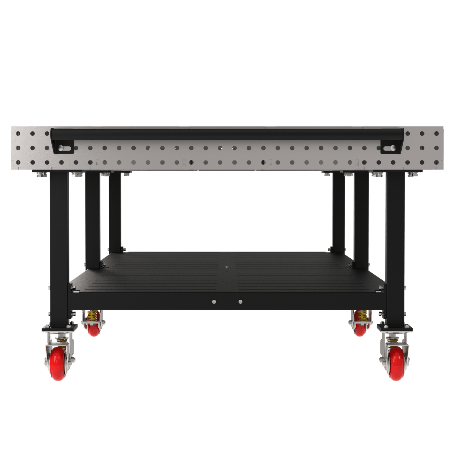 Diversified Woodcrafts Welding Table, Fixed Height, 36"H x 120"L x 60"D, Shelf, Handle, Casters (DIV - DMW12060SHC) - SchoolOutlet