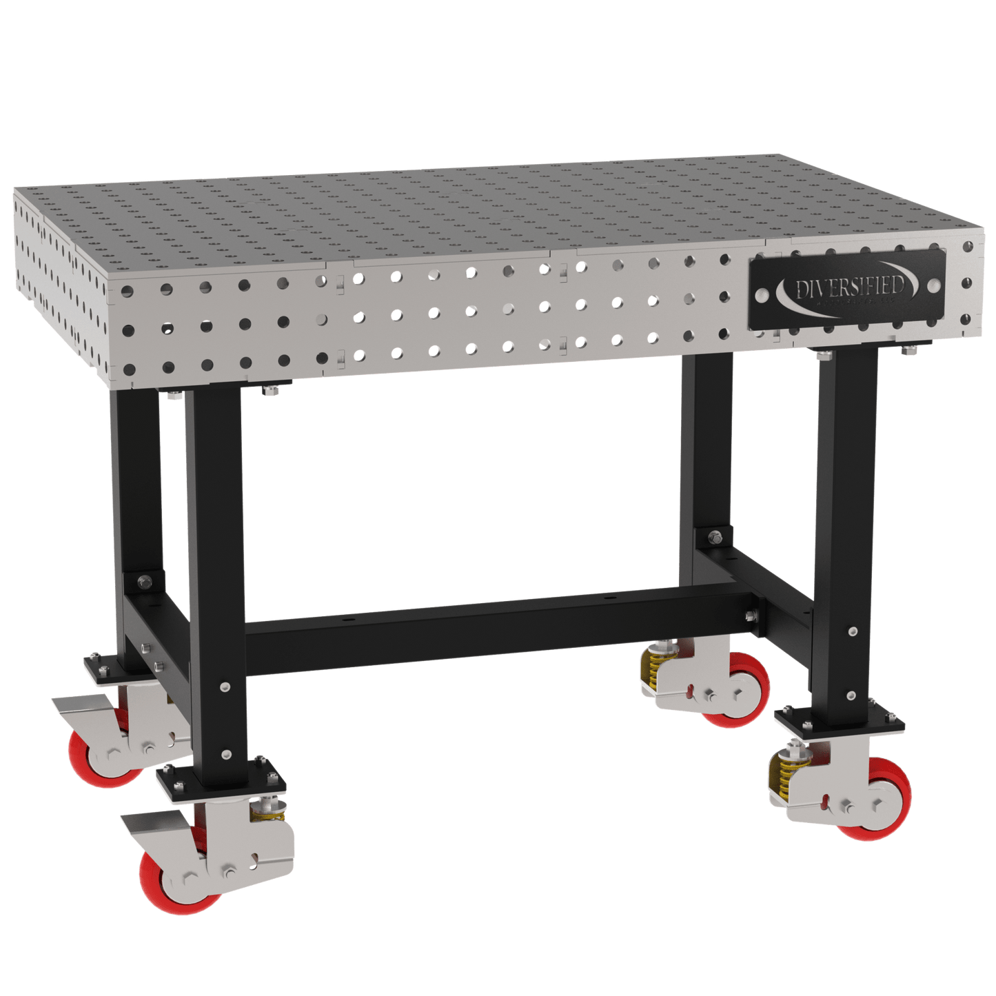 Diversified Woodcrafts Welding Table, Fixed Height, 36"H x 48"L x 30"D, Casters (DIV - DMW4830C) - SchoolOutlet