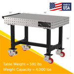 Diversified Woodcrafts Welding Table, Fixed Height, 36