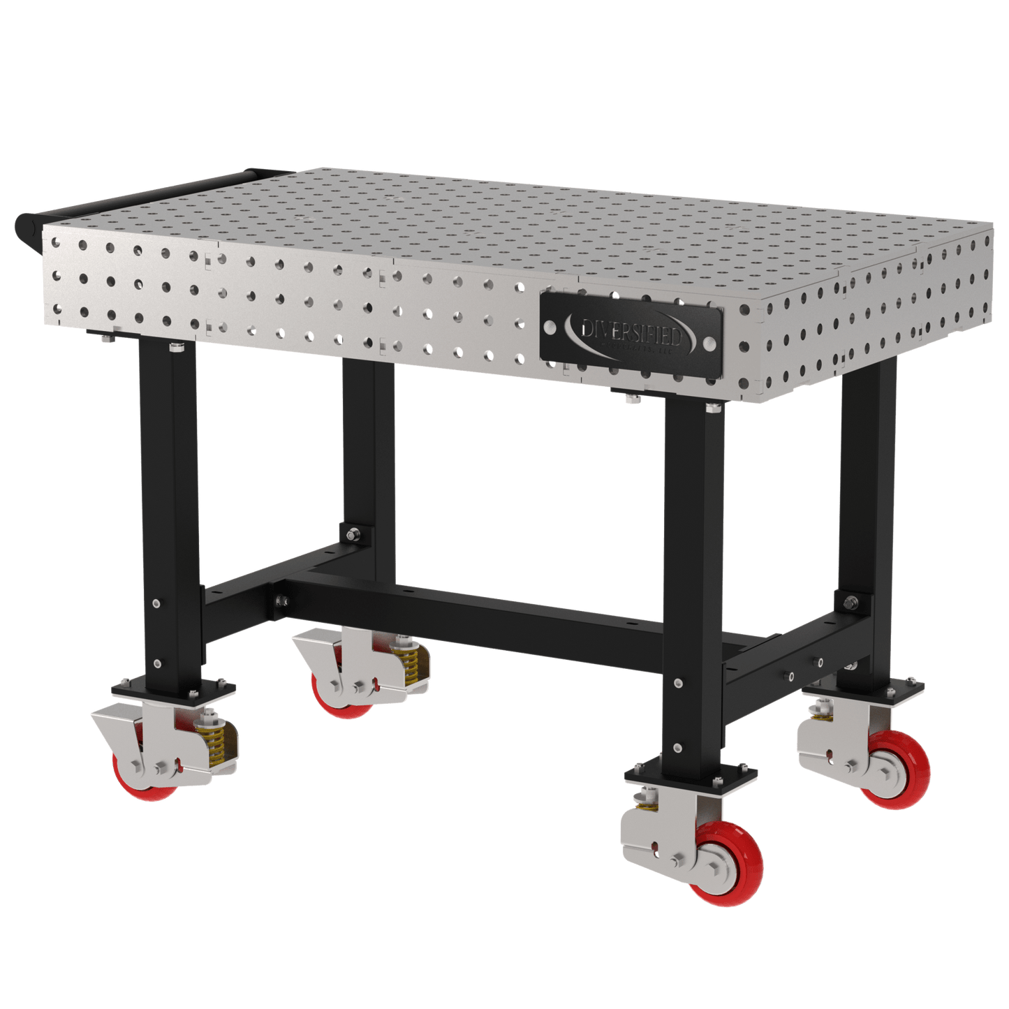 Diversified Woodcrafts Welding Table, Fixed Height, 36"H x 48"L x 30"D, 1 Handle, Casters (DIV - DMW4830HC) - SchoolOutlet