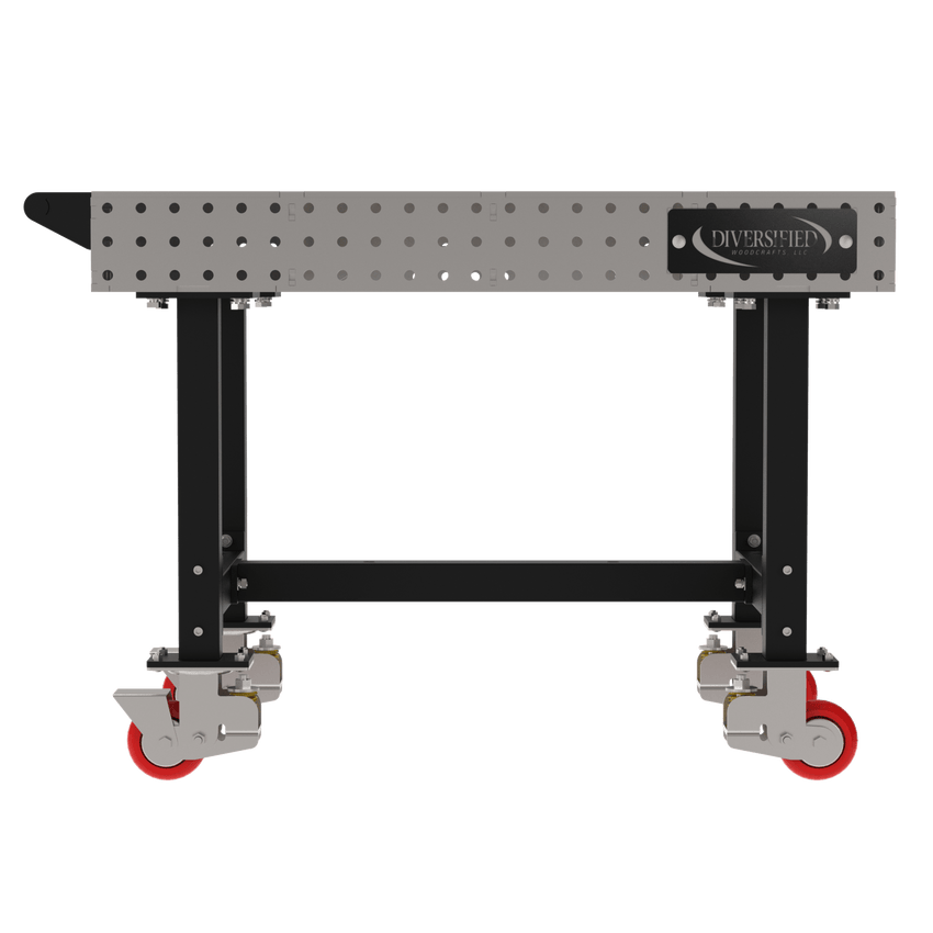 Diversified Woodcrafts Welding Table, Fixed Height, 36"H x 48"L x 30"D, 1 Handle, Casters (DIV - DMW4830HC) - SchoolOutlet