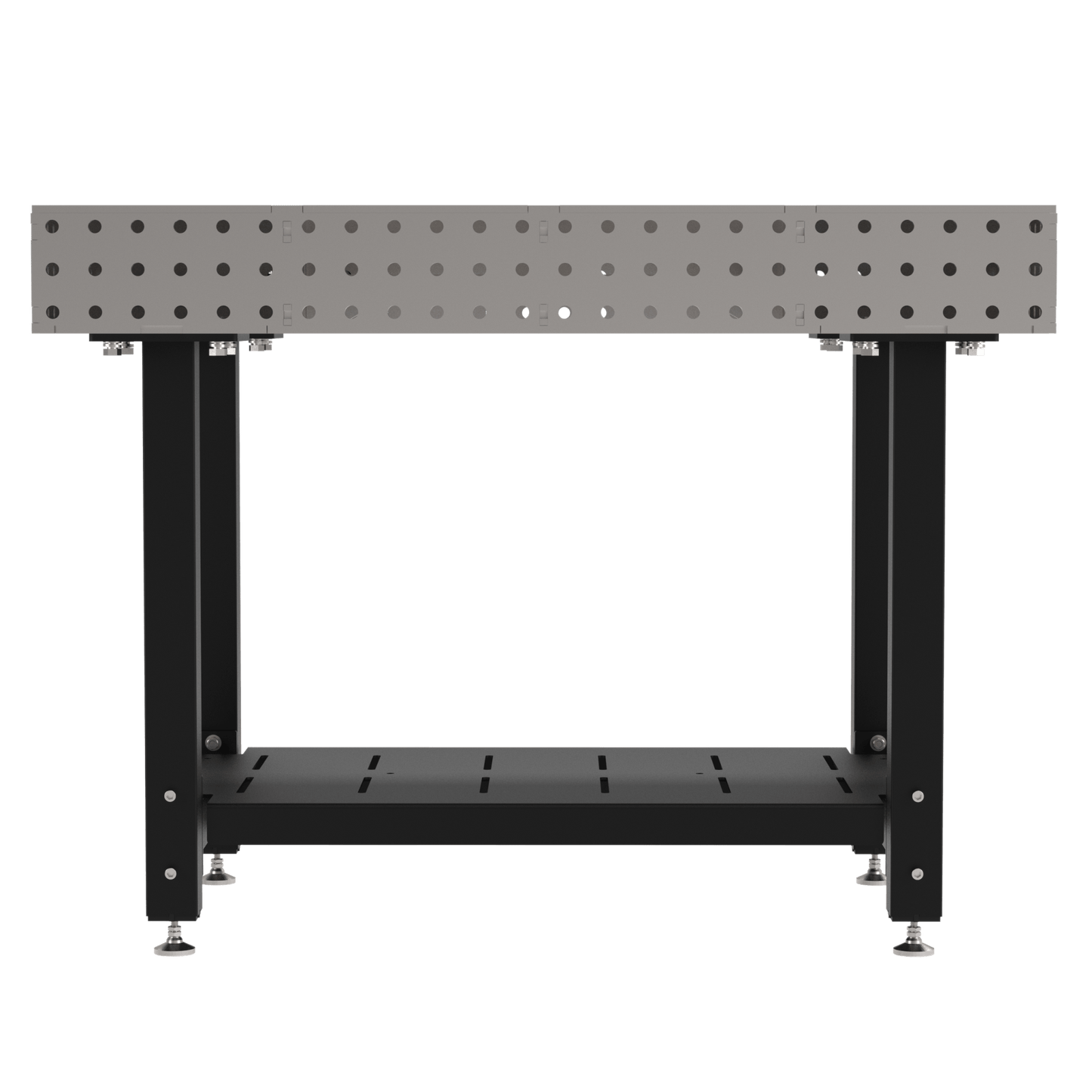 Diversified Woodcrafts Welding Table, Fixed Height, 36"H x 48"L x 30"D, 1 Shelf, Self - Leveling Feet (DIV - DMW4830S) - SchoolOutlet