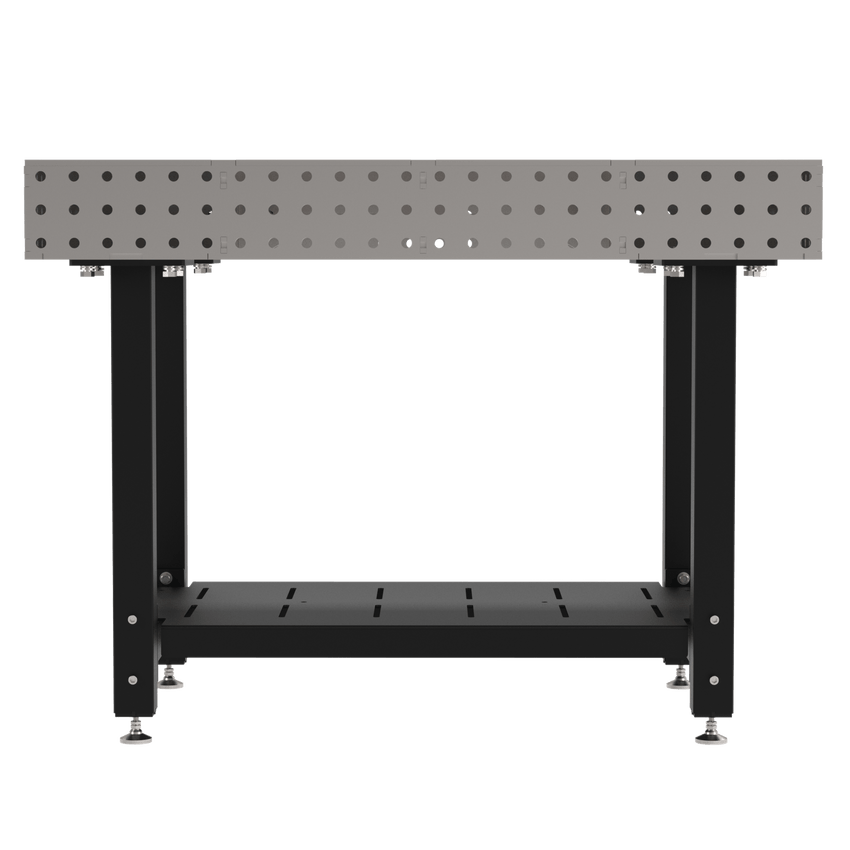 Diversified Woodcrafts Welding Table, Fixed Height, 36"H x 48"L x 30"D, 1 Shelf, Self - Leveling Feet (DIV - DMW4830S) - SchoolOutlet