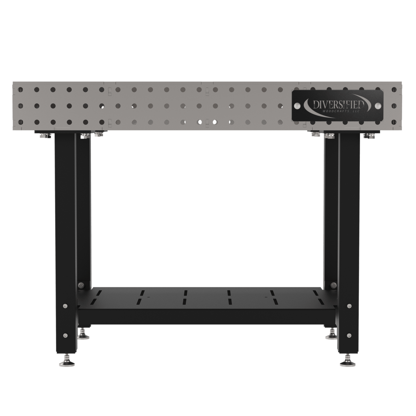 Diversified Woodcrafts Welding Table, Fixed Height, 36"H x 48"L x 30"D, 1 Shelf, Self - Leveling Feet (DIV - DMW4830S) - SchoolOutlet