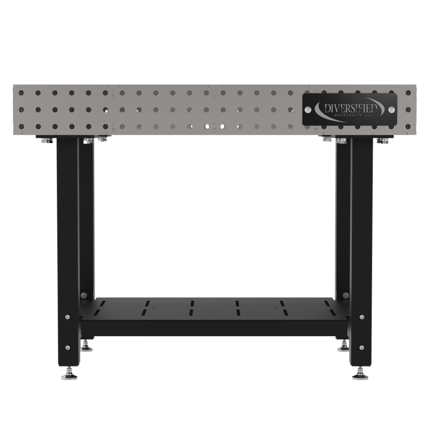 Diversified Woodcrafts Welding Table, Fixed Height, 36"H x 48"L x 30"D, 1 Shelf, Self - Leveling Feet (DIV - DMW4830S) - SchoolOutlet