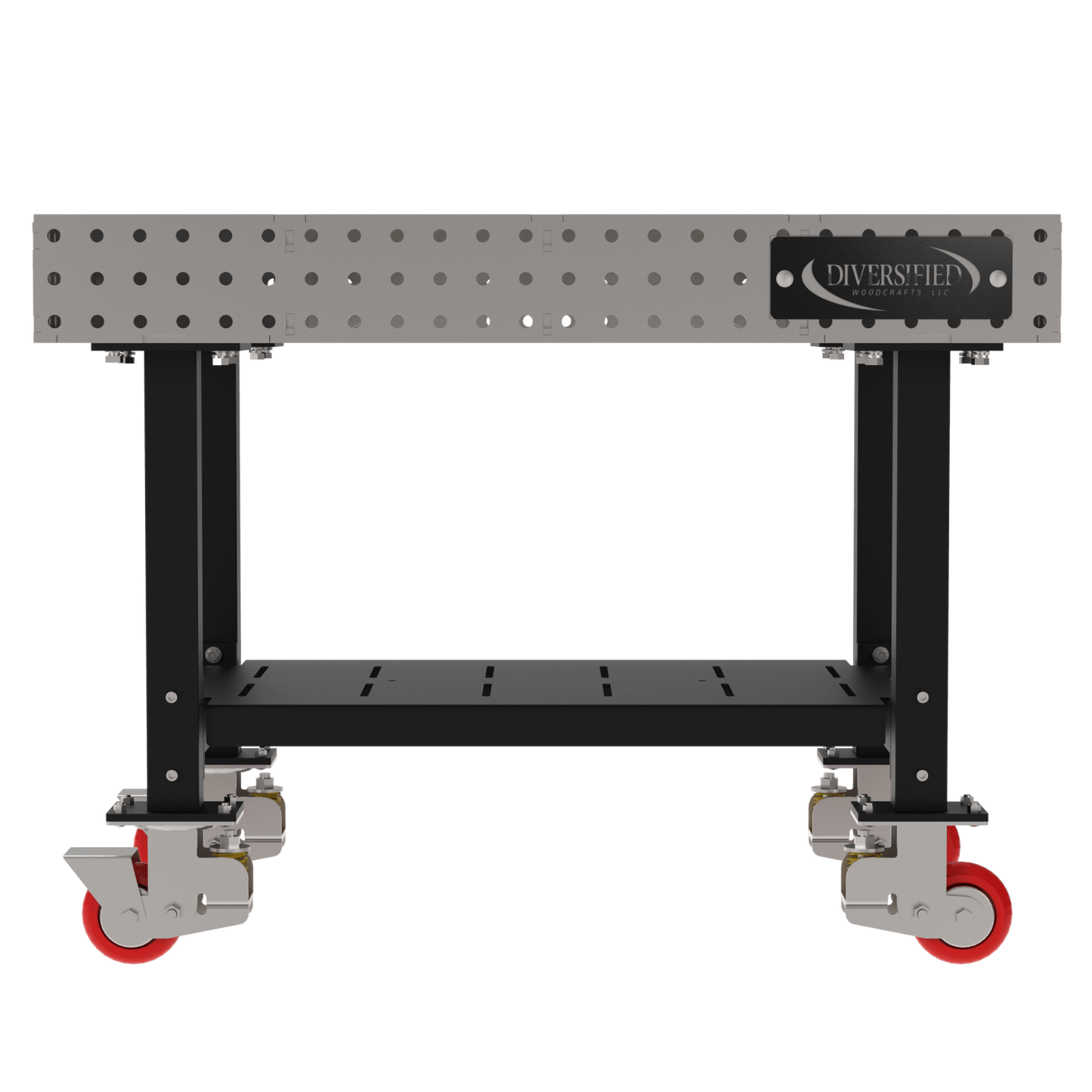Diversified Woodcrafts Welding Table, Fixed Height, 36"H x 48"L x 30"D, 1 Shelf, Casters (DIV - DMW4830SC) - SchoolOutlet
