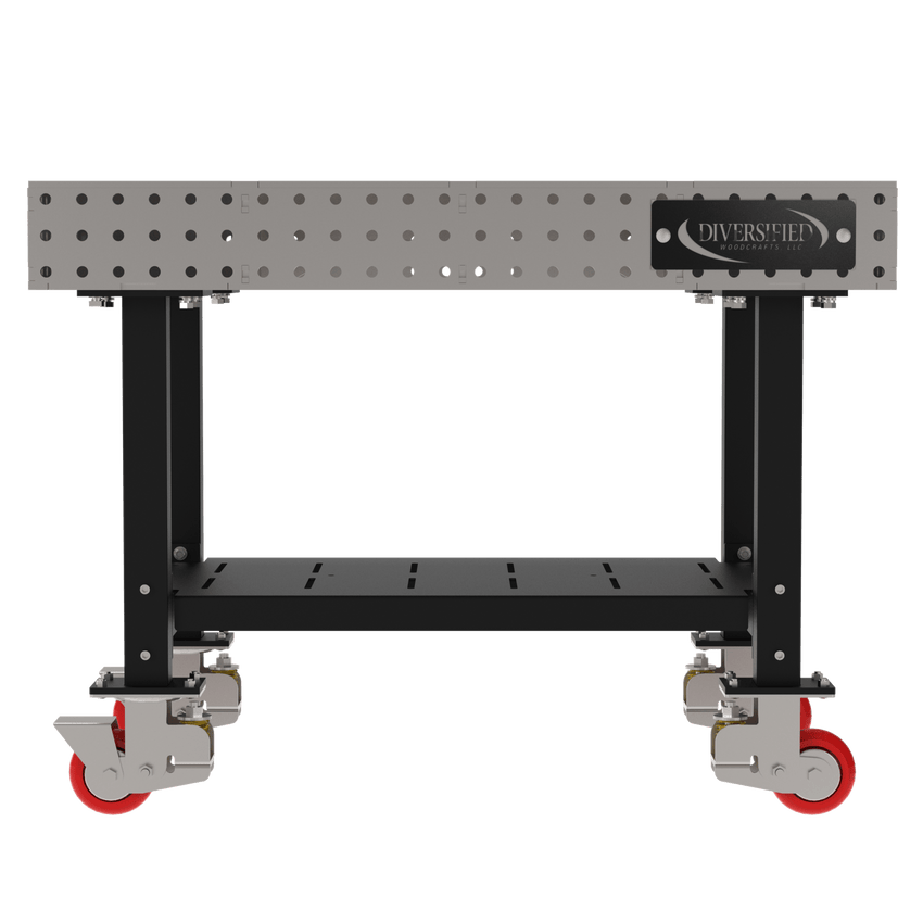 Diversified Woodcrafts Welding Table, Fixed Height, 36"H x 48"L x 30"D, 1 Shelf, Casters (DIV - DMW4830SC) - SchoolOutlet