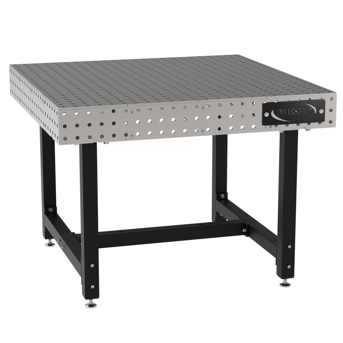 Diversified Woodcrafts Welding Table, Fixed Height, 36"H x 48"L x 48"D, Self - Leveling Feet (DIV - DMW4848) - SchoolOutlet