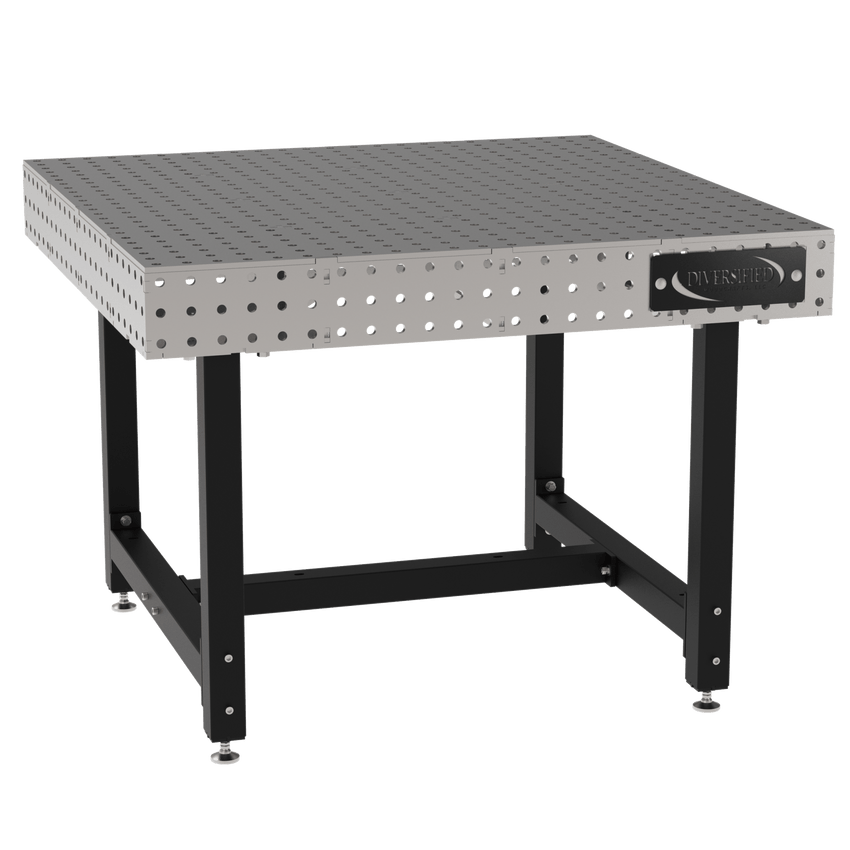Diversified Woodcrafts Welding Table, Fixed Height, 36"H x 48"L x 48"D, Self - Leveling Feet (DIV - DMW4848) - SchoolOutlet