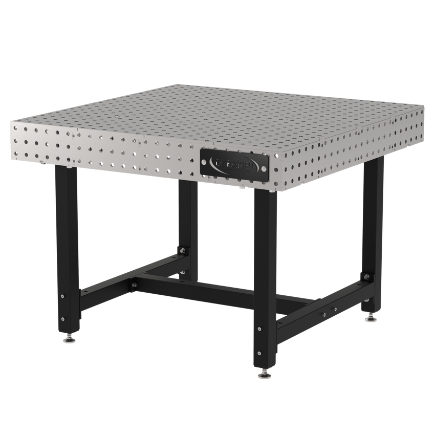 Diversified Woodcrafts Welding Table, Fixed Height, 36"H x 48"L x 48"D, Self - Leveling Feet (DIV - DMW4848) - SchoolOutlet
