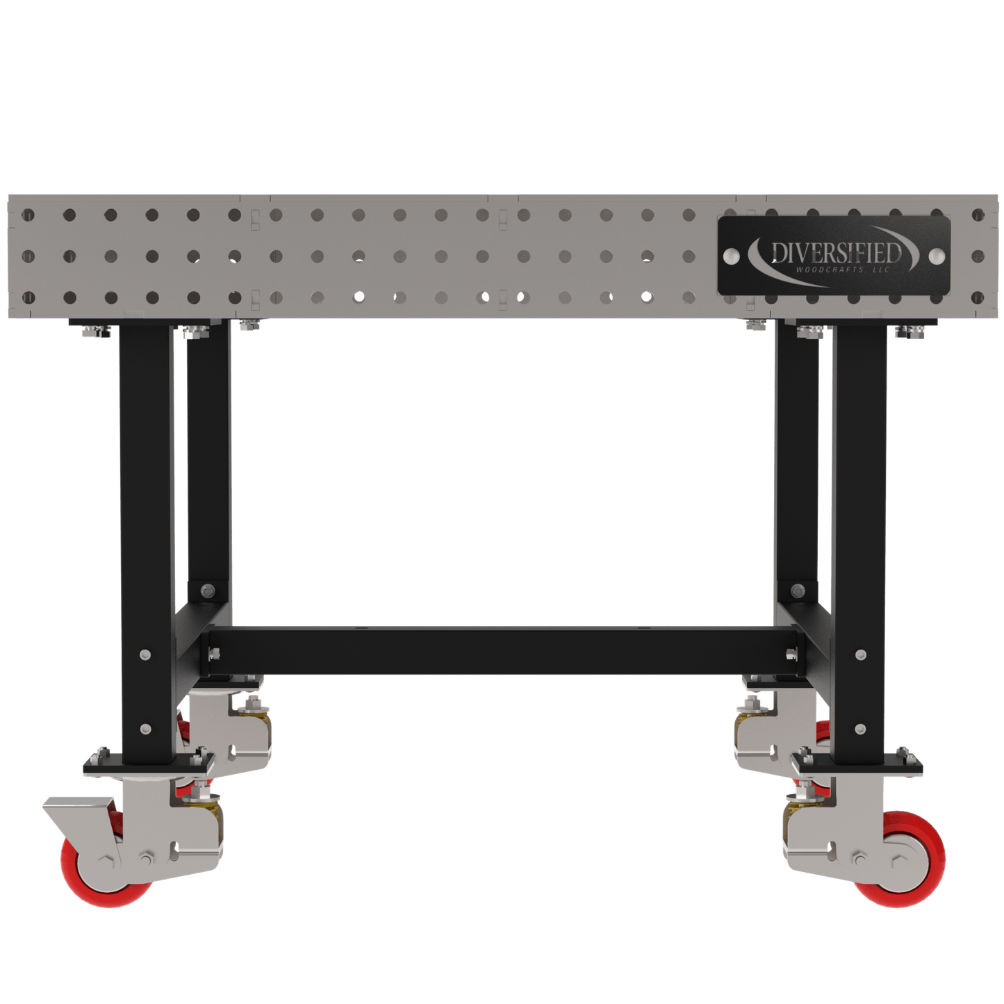 Diversified Woodcrafts Welding Table, Fixed Height, 36"H x 48"L x 48"D, Casters (DIV - DMW4848C) - SchoolOutlet