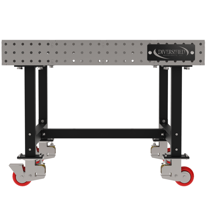 Diversified Woodcrafts Welding Table, Fixed Height, 36"H x 48"L x 48"D, Casters (DIV - DMW4848C) - SchoolOutlet