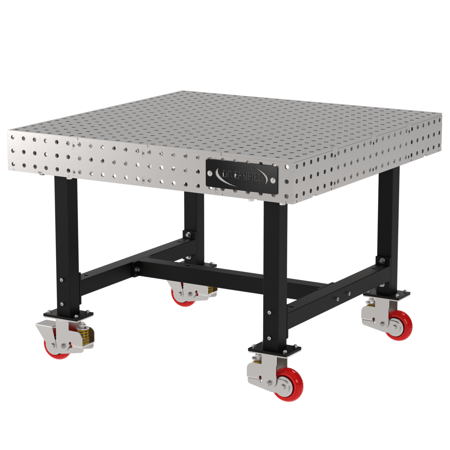 Diversified Woodcrafts Welding Table, Fixed Height, 36"H x 48"L x 48"D, Casters (DIV - DMW4848C) - SchoolOutlet