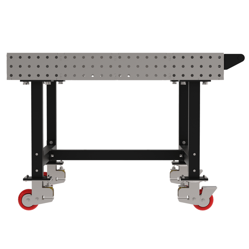 Diversified Woodcrafts Welding Table, Fixed Height, 36"H x 48"L x 48"D, 1 Handle, Casters (DIV - DMW4848HC) - SchoolOutlet