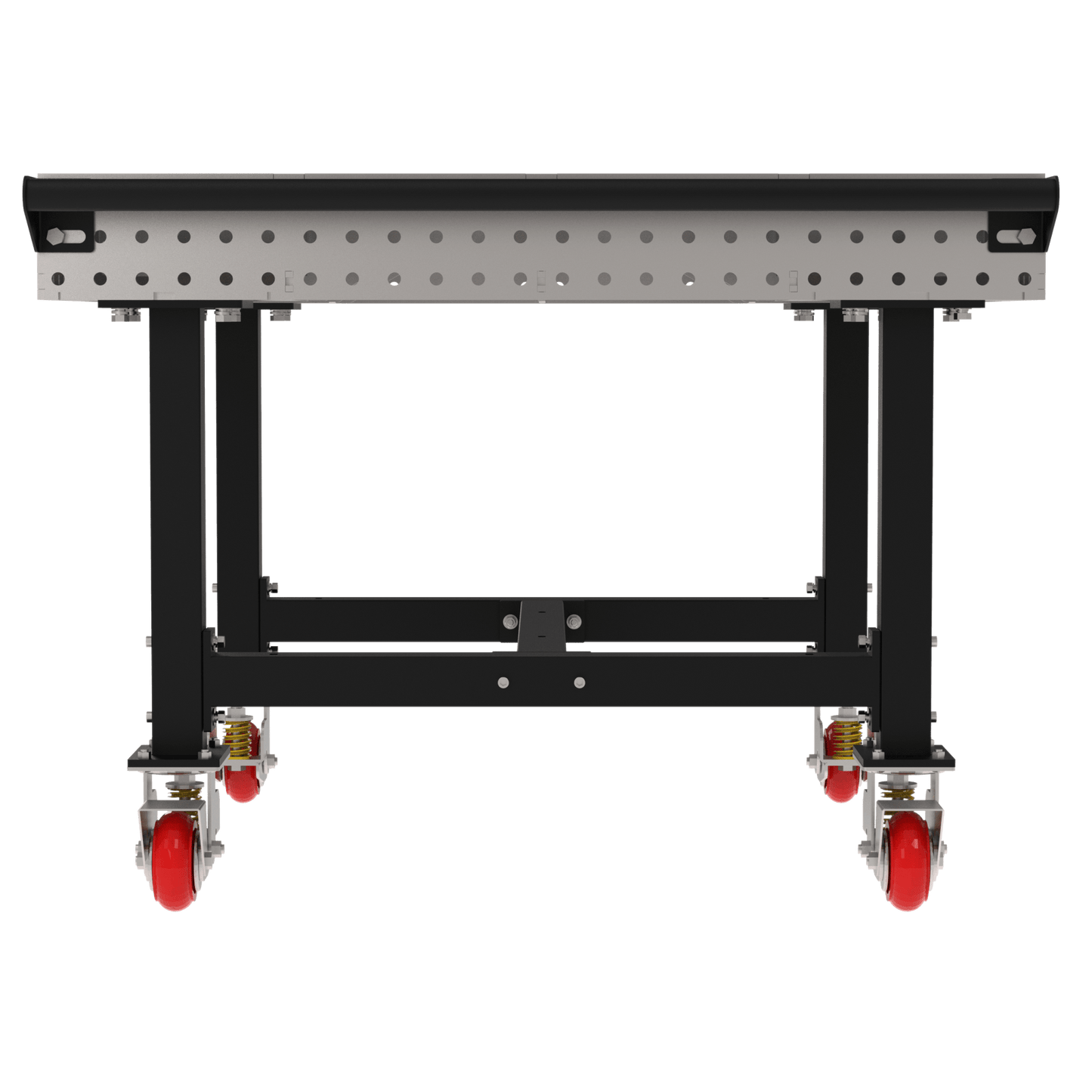 Diversified Woodcrafts Welding Table, Fixed Height, 36"H x 48"L x 48"D, 1 Handle, Casters (DIV - DMW4848HC) - SchoolOutlet
