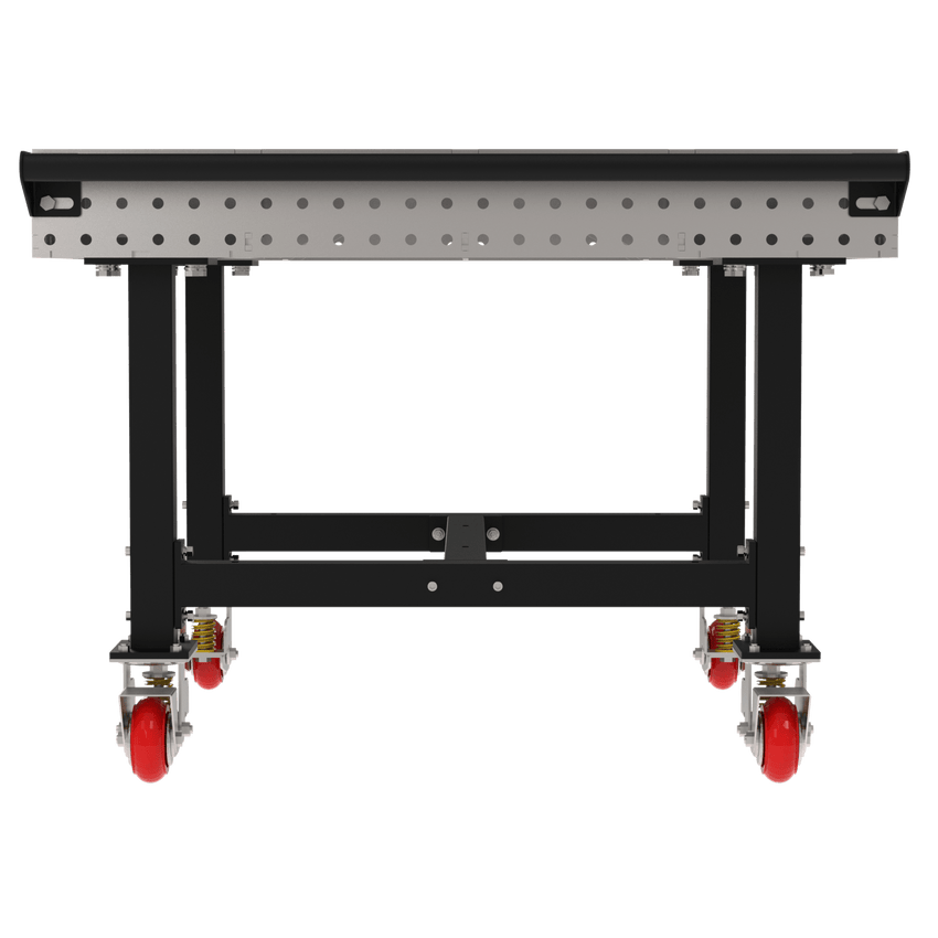 Diversified Woodcrafts Welding Table, Fixed Height, 36"H x 48"L x 48"D, 1 Handle, Casters (DIV - DMW4848HC) - SchoolOutlet