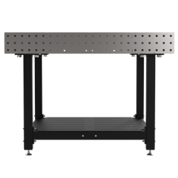 Diversified Woodcrafts Welding Table, Fixed Height, 36"H x 48"L x 48"D, 1 Shelf, Self-Leveling Feet (DIV-DMW4848S)