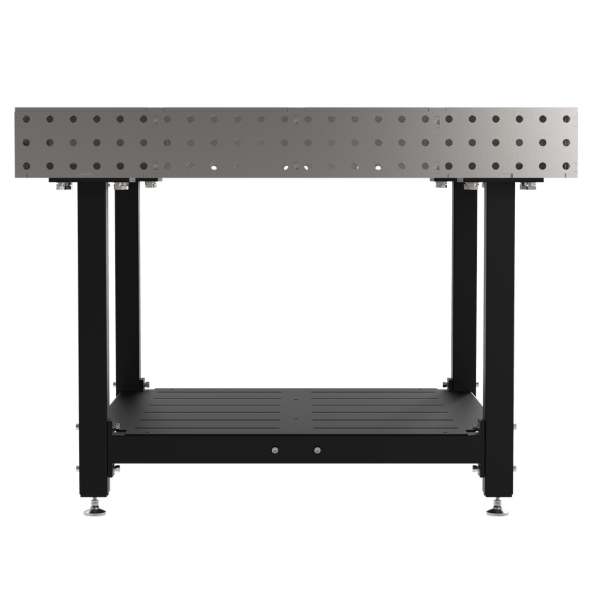 Diversified Woodcrafts Welding Table, Fixed Height, 36"H x 48"L x 48"D, 1 Shelf, Self - Leveling Feet (DIV - DMW4848S) - SchoolOutlet