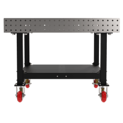 Diversified Woodcrafts Welding Table, Fixed Height, 36"H x 48"L x 48"D, 1 Shelf, Casters (DIV-DMW4848SC)