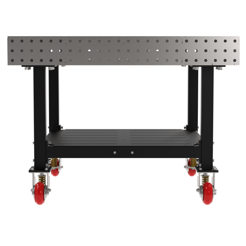 Diversified Woodcrafts Welding Table, Fixed Height, 36"H x 48"L x 48"D, 1 Shelf, Casters (DIV - DMW4848SC) - SchoolOutlet